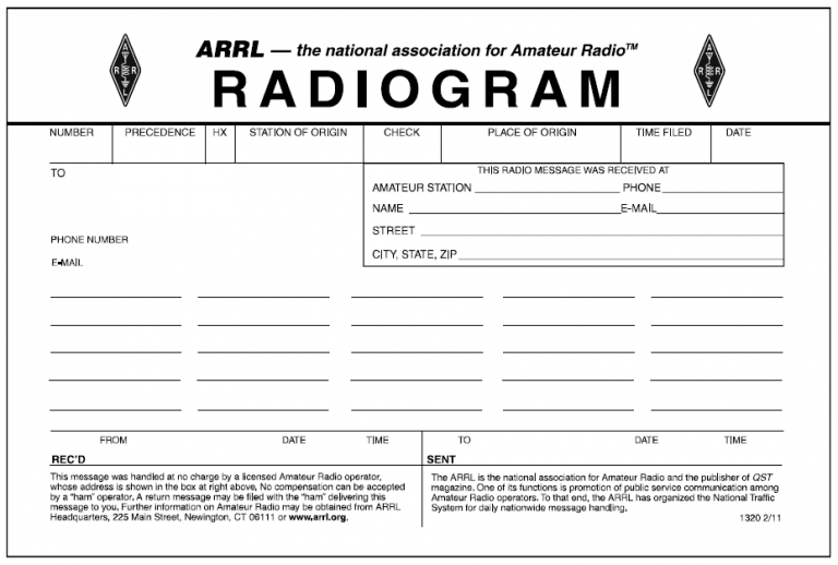 Blank radiogram