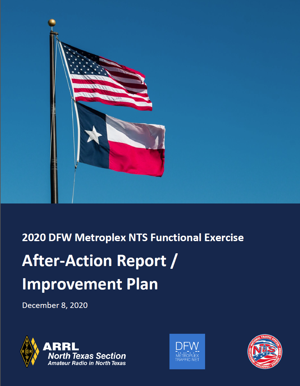 Download the 2020 DFW Metroplex NTS Functional Exercise After Action Report / Improvement Plan